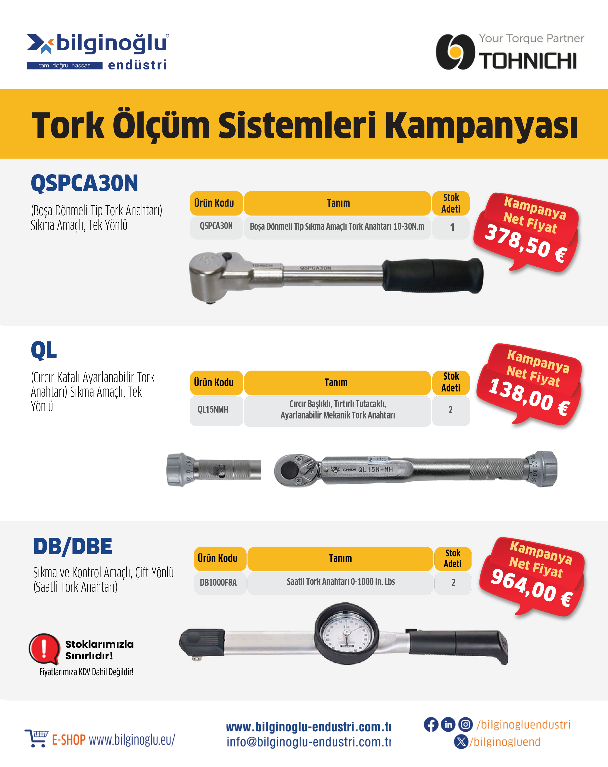 TORK ÖLÇÜM CİHAZLARI KAMPANYASI